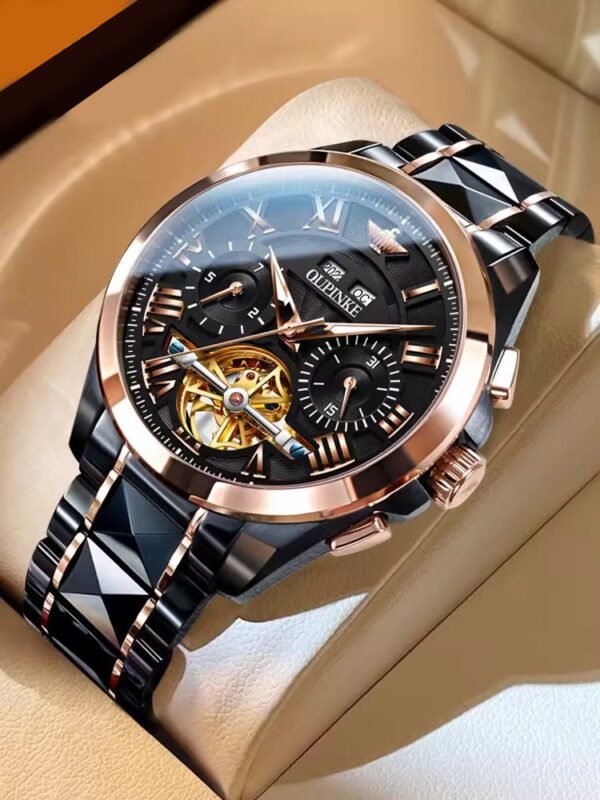 Black Diamond Mechanical Watch