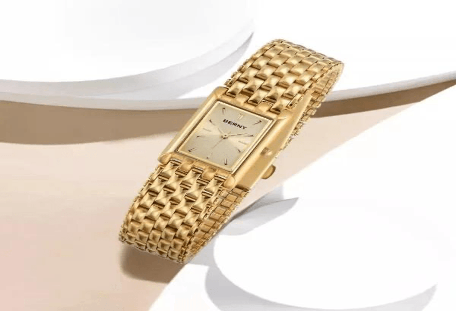 Gold Quartz Watch